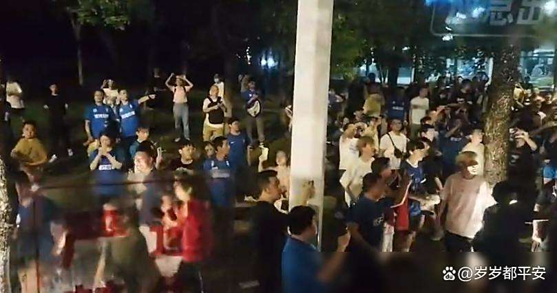 慕尼黑1860球迷与奥格斯堡球迷斗殴，大约